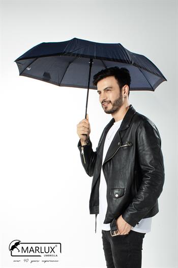 Marlux Lacivert Ekoseli Otomatik Erkek Şemsiye M21MAR112MR001