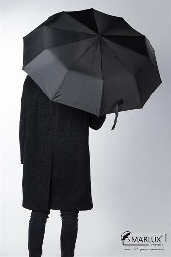 Marlux Siyah Ahşap Baston Saplı Tam Otomatik Premium Lüks  Erkek Şemsiye M21MAR1004MR001