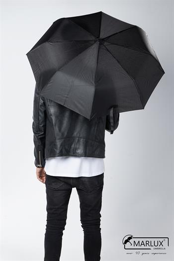 Marlux Siyah Baston Saplı Ahşap Görünümlü Tam Otomatik Erkek Şemsiye M21MAR702R001