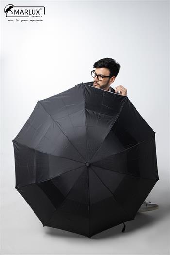 Marlux Siyah Çift Katlı Protokol Unisex Şemsiye M21MAR207CKR001