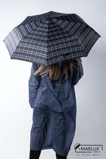 Marlux Siyah Ekoseli Tam Otomatik Kadın Şemsiye Şemsiye M21MAR703R006