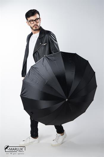 Marlux Siyah Erkek Baston Şemsiye M21MAR16TELR001