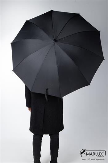 Marlux Siyah Fiber 10  Tel Erkek Baston Şemsiye M21MAR10139R001
