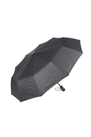 Marlux Siyah Desenli Ahşap Saplı Tam Otomatik Premium Lüks Erkek Şemsiye M21MAR1002MR003