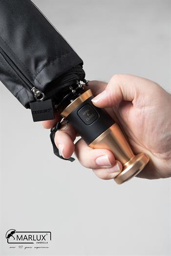 Marlux Siyah Rolls Royce Gold Saplı Ultra Lüks Premium Şemsiye  M21MAR1021R001