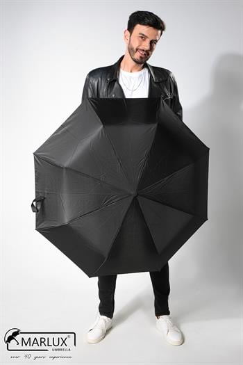 Marlux Siyah Tam Otomatik Rüzgarda Kırılmayan Şemsiye M21MAR110MR001