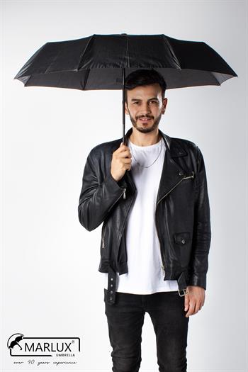 Marlux Siyah Tam Otomatik Rüzgarda Kırılmayan Şemsiye M21MAR110MR001