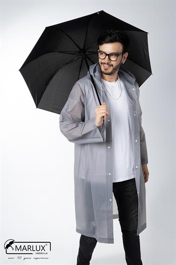 Marlux Siyah Unisex Yarasa Tip Kırılmaz Şemsiye M21MAR077R001