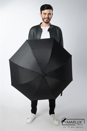 Marlux Siyah Unisex Yarasa Tip Kırılmaz Şemsiye M21MAR077R001