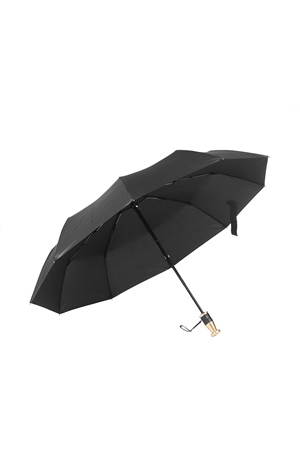 Marlux Siyah Desenli Rolls Royce Gold Saplı Ultra Lüks Premium Şemsiye  M21MAR1021R003