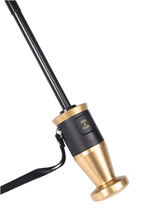 Marlux Siyah Desenli Rolls Royce Gold Saplı Ultra Lüks Premium Şemsiye  M21MAR1021R003