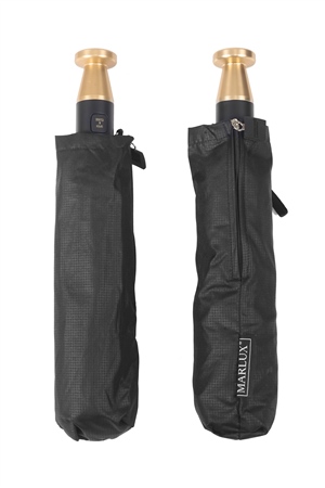 Marlux Siyah Desenli Rolls Royce Gold Saplı Ultra Lüks Premium Şemsiye  M21MAR1021R002