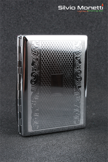 Silvio Monetti Desenli Metal Sigara Tabakası SMTBKCB005R3
