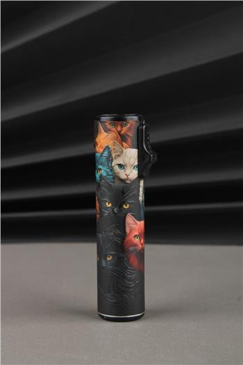 Silvio Monetti Kedi Desenli Gazlı Çakmak SM179PF0005
