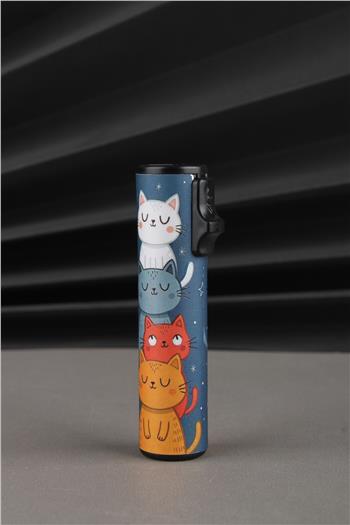 Silvio Monetti Kedi Desenli Gazlı Çakmak SM179PF0001