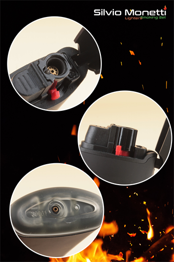 Silvio Monetti Kırmızı Gazlı Çakmak Smc3061Pr003