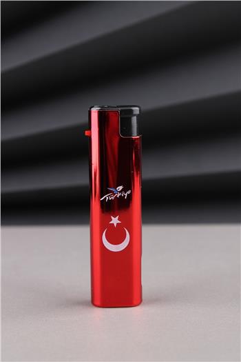 Silvio Monetti Kırmızı Led Fenerli Türkiye Yazılı Ve Türk Bayrağı Çakmak 24CSM932PR001