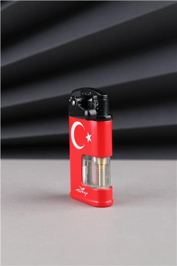 Silvio Monetti Kırmızı Türkiye Yazılı Ve Türk Bayrağı Çakmak 24CSM922MR001
