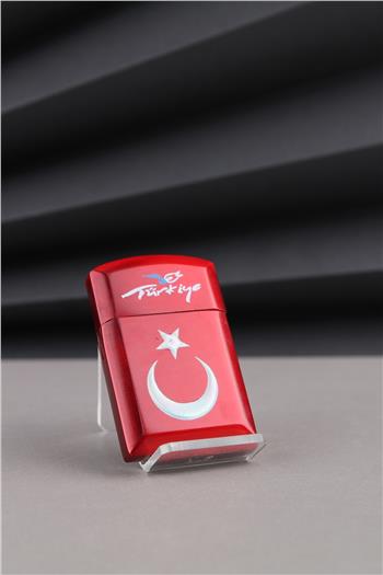 Silvio Monetti Kırmızı Türkiye Yazılı Ve Türk Bayrağı Çakmak 24CSM930TBR001
