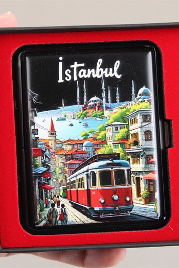 Silvio Monetti Mavi Jet Alevli Çakmak Sigara Tabakası Kutulu Set SET002
