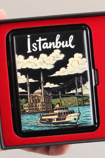 Silvio Monetti Mavi Jet Alevli Çakmak Sigara Tabakası Kutulu Set SET003