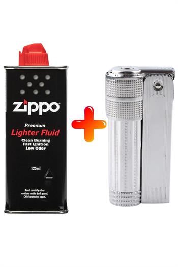 Silvio Monetti Benzinli Muhtar Çakmağı ve 125 ml Zippo Benzin