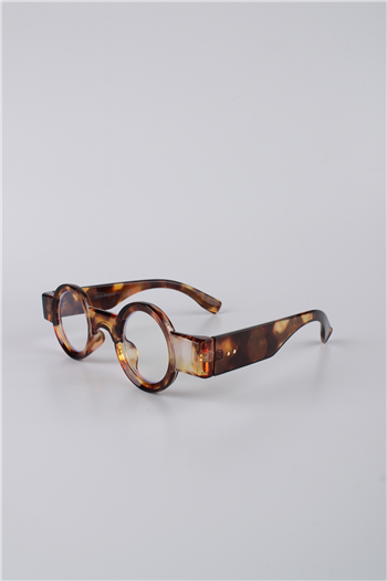 Silvio Monetti Unisex Yuvarlak Çerçeveli Leopar Plastik Güneş Gözlüğü GG25SM9001AR01