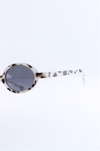 UNISEX BEYAZ LEOPAR UV400 GÜNEŞ GÖZLÜĞÜ SILVIO MONETTI - 3SM5928R006
