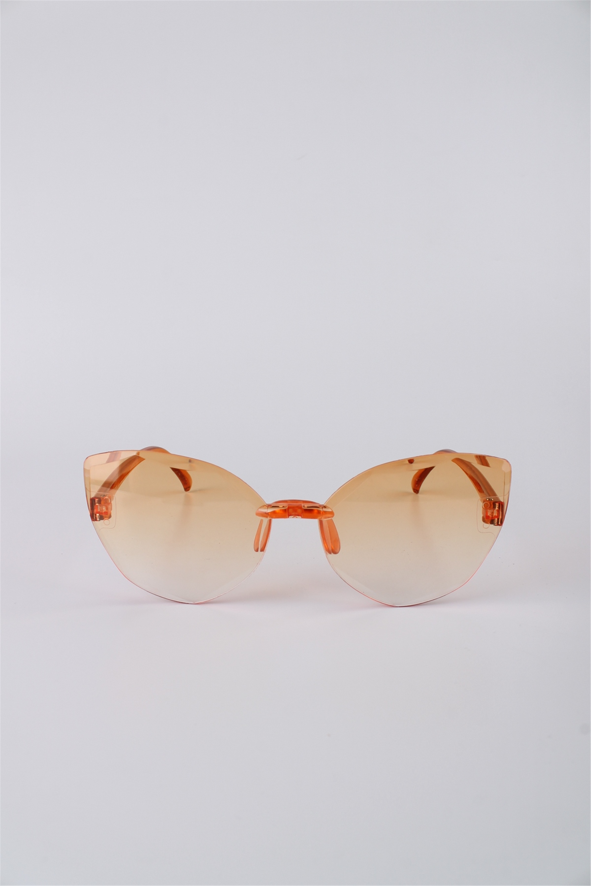 By Marine Turuncu Cat Eye Çerçevesiz Kız Çocuk Güneş Gözlüğü GG25KZCOCUKRE1