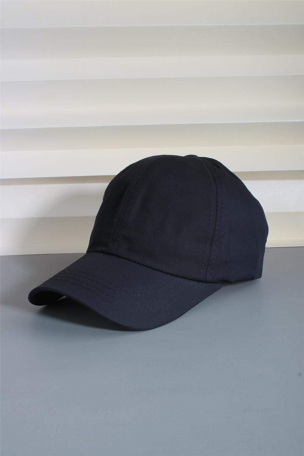 Cappello Siyah Spor Şapka Unisex Arkası Cırtlı Ayarlanabilir 24SAPKADUZ