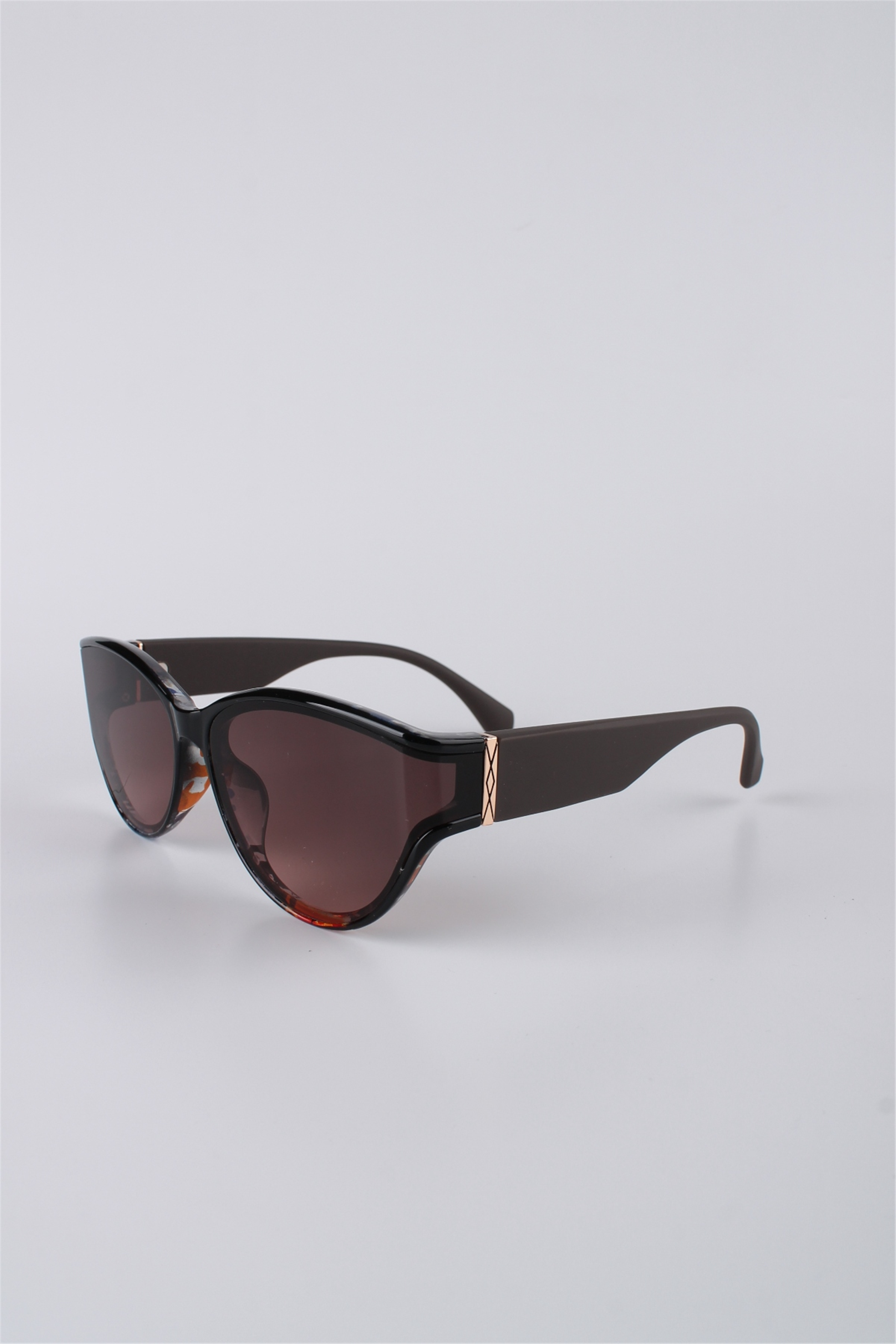 La Viva Kadın Cat Eye Siyah Çerçeve Kahverengi Cam Güneş Gözlüğü GG25LVSF8003R03