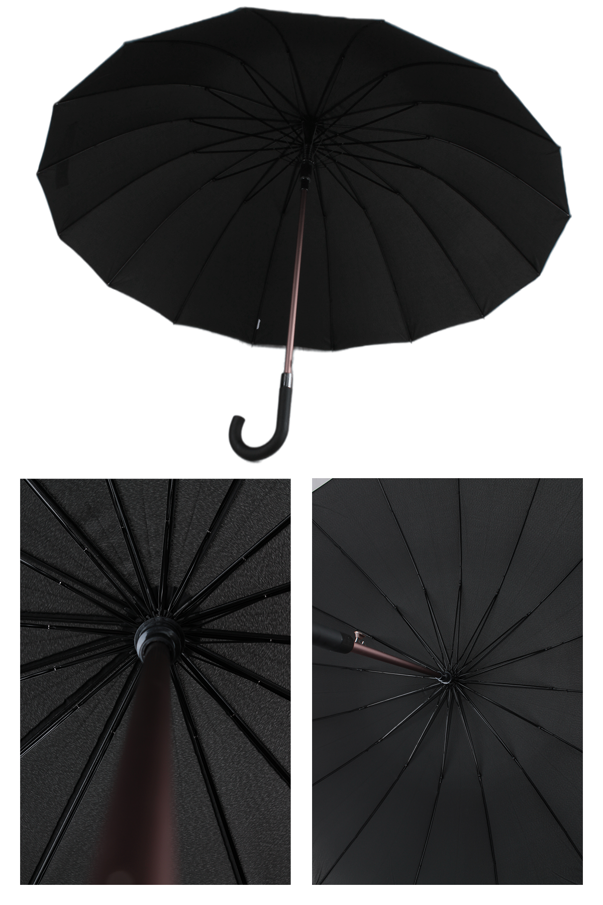 Marlux 16 telli fiberglass kırılmaz rüzgar korumalı lüx premium şemsiye  MAR10141