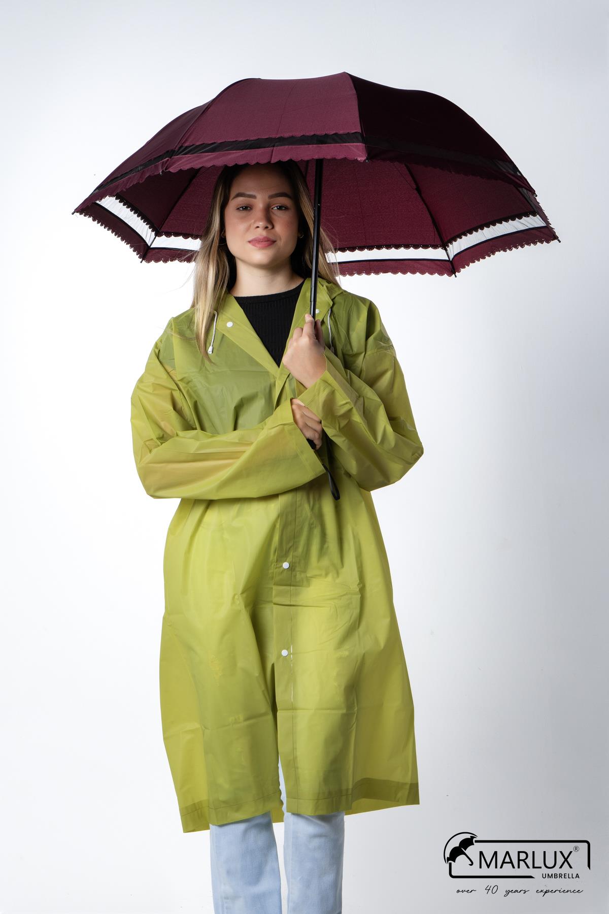 Marlux Bordo Dantelli Kadın Şemsiye M21MAR107R003