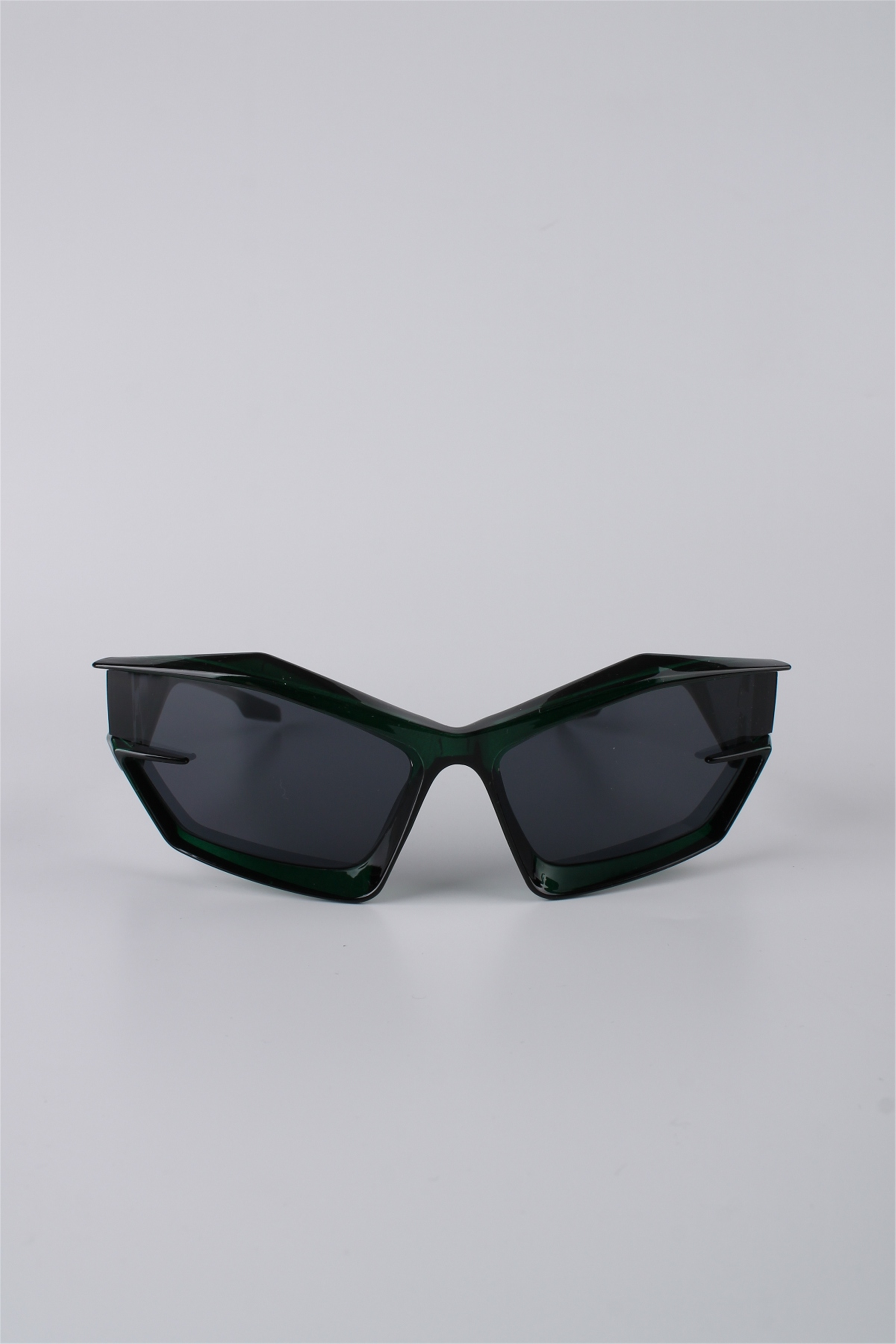 Silvio Monetti Geometrik Çerçeveli Yeşil Plastik Unisex Güneş Gözlüğü GG25SM9002R04