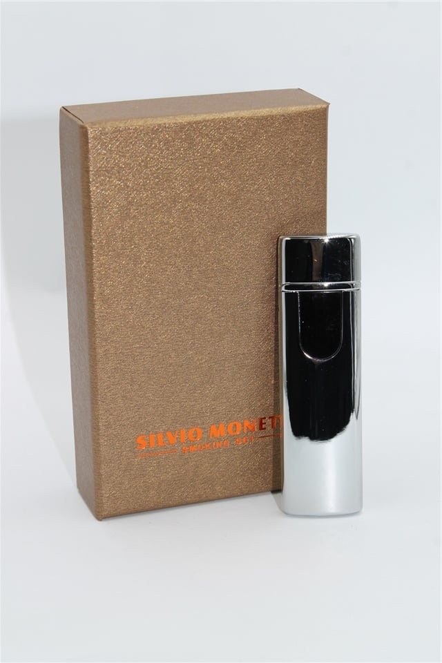 Silvio Monetti Gümüş USB Şarjlı Çakmak SMC527USBR5