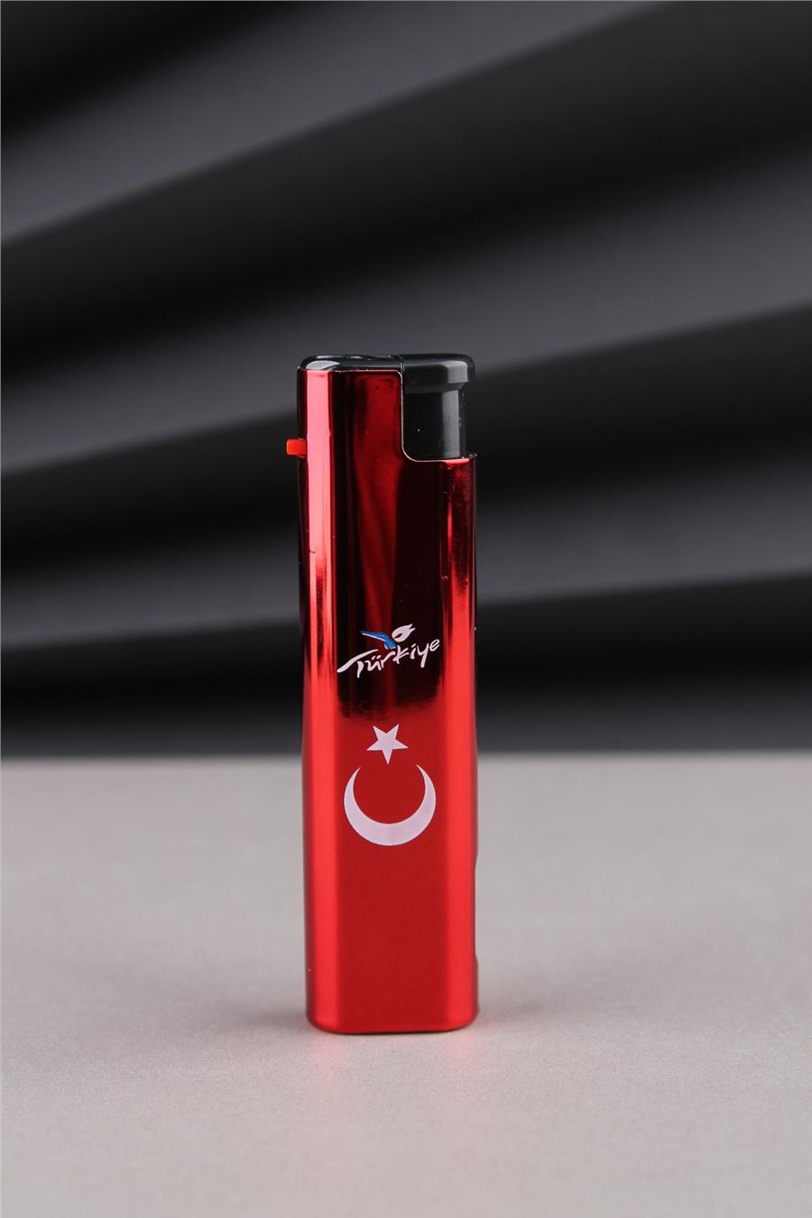 Silvio Monetti Kırmızı Led Fenerli Türkiye Yazılı Ve Türk Bayrağı Çakmak 24CSM932PR001