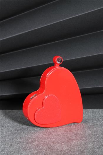 Silvio Monetti Kırmızı Renk Kalp Şeklinde Özel Tasarım 100 Dilde