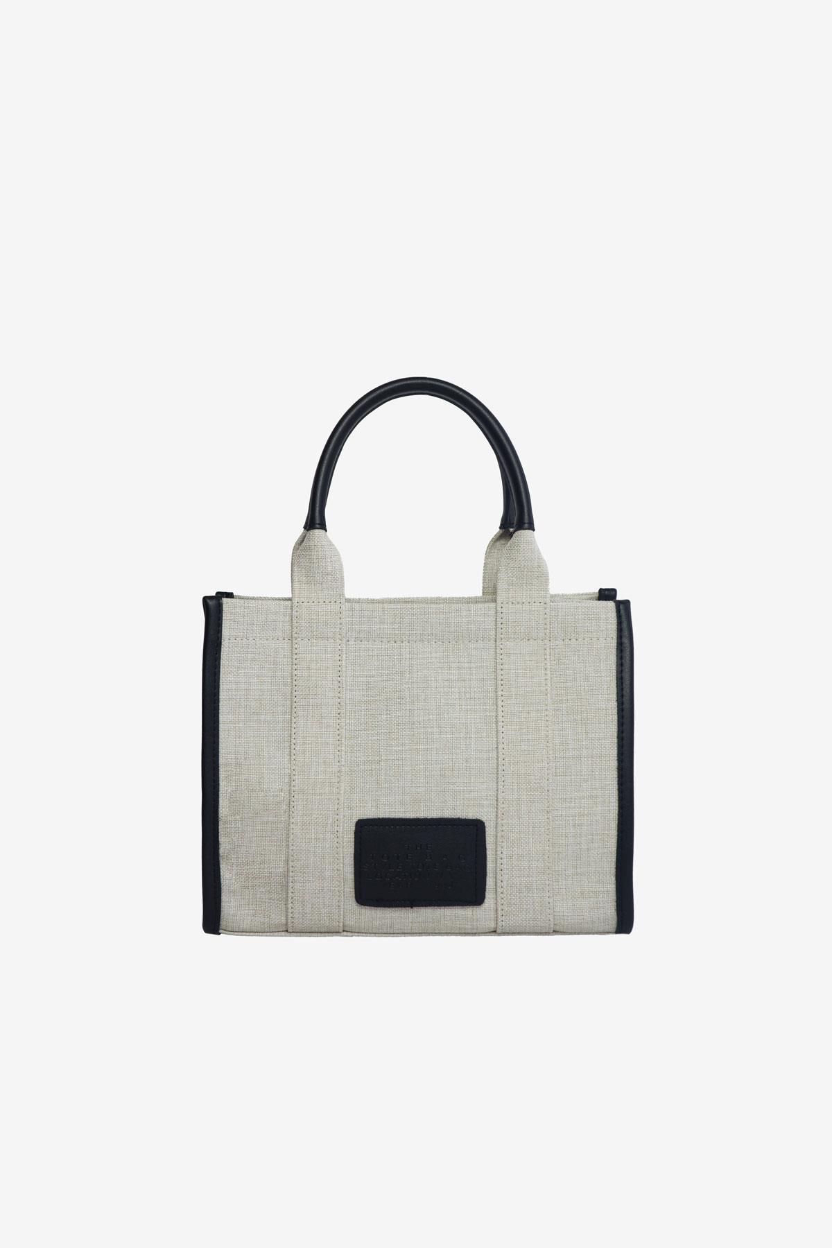 Alessi Kanvas Tote Siyah Çanta