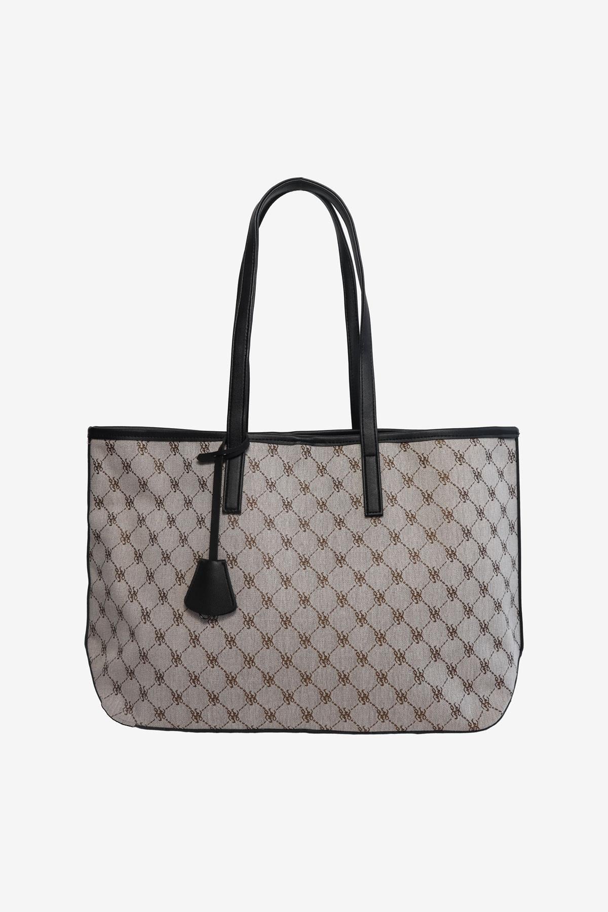 Bridget Monogram Desenli Siyah Çanta