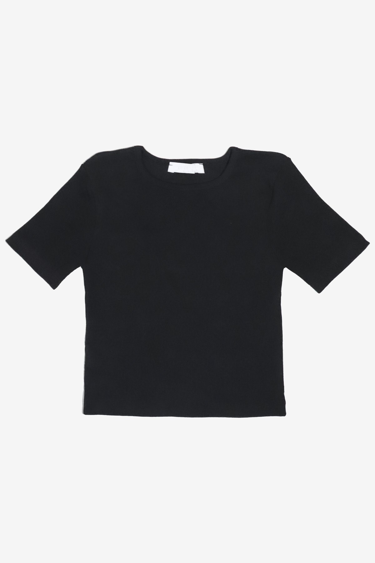 MORE-119 Siyah Basic Crop Top