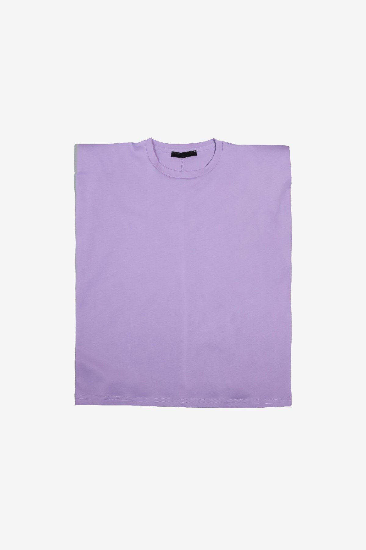 MORE-149 Vatkalı Lila Kolsuz T-Shirt