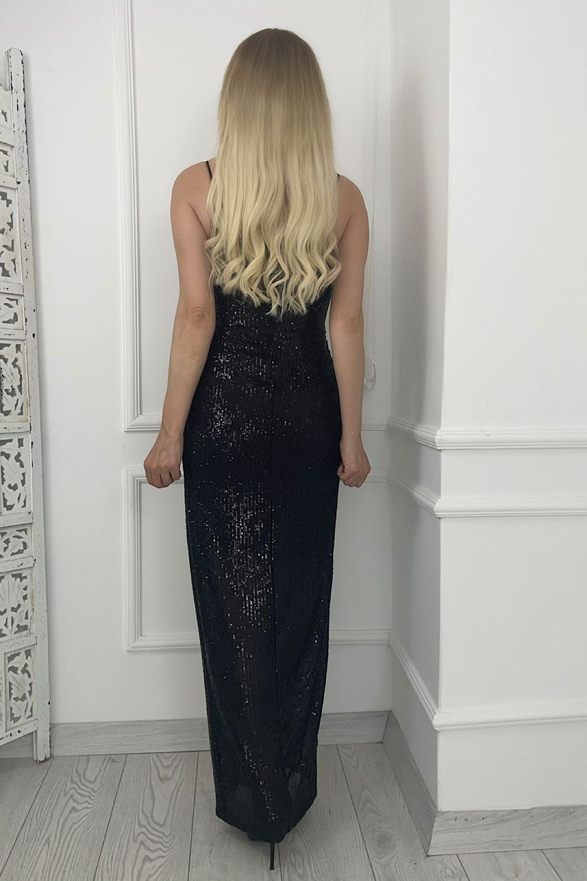 M1747 Maxi Sequined Dress