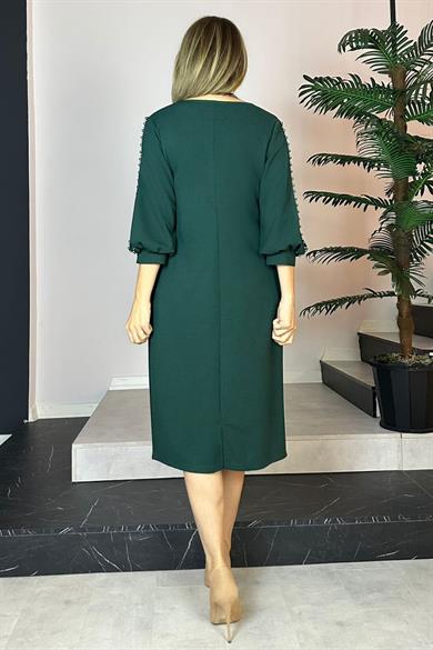 G0734 Design Evening Dress with Sleeve Detail