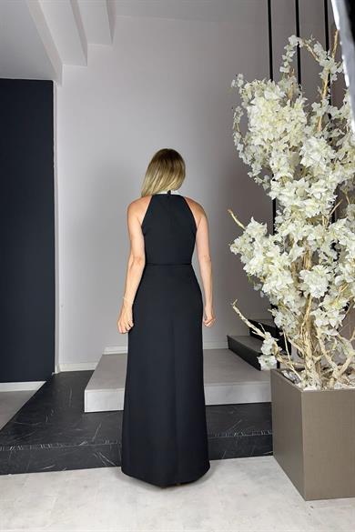 G1021 Tasarım Abiye Elbise Siyah