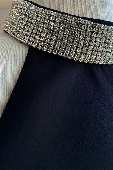 G1021 Tasarım Abiye Elbise Siyah