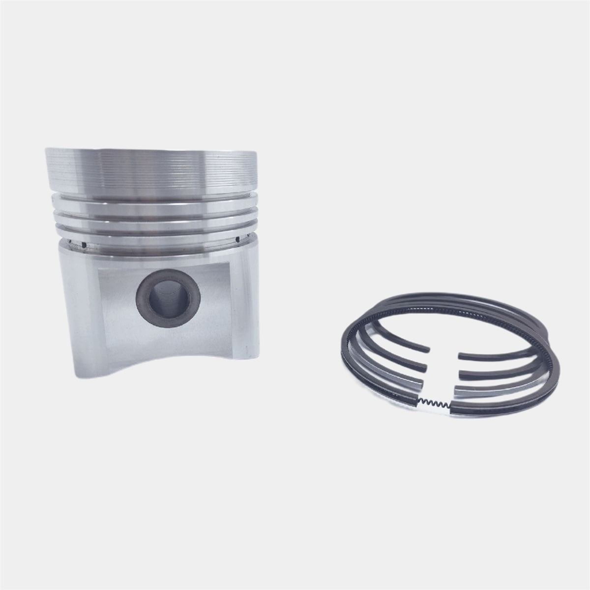 PISTON + PISTON RING SET (1.00 - DIAMETER : 101.00 mm) : LOMBARDINI / LDA 100 / 4LD 705