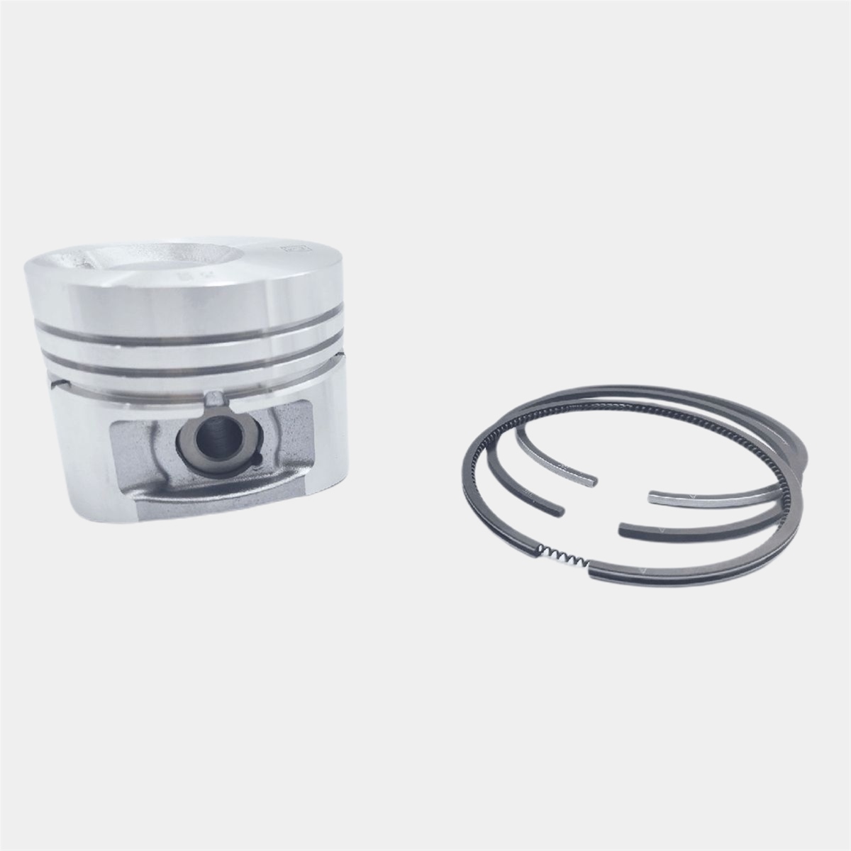 PISTON + PISTON RING SET (1.00 - DIAMETER: 73.00 mm) : LOMBARDINI / LDW 602 / LDW 903 / LDW 1204