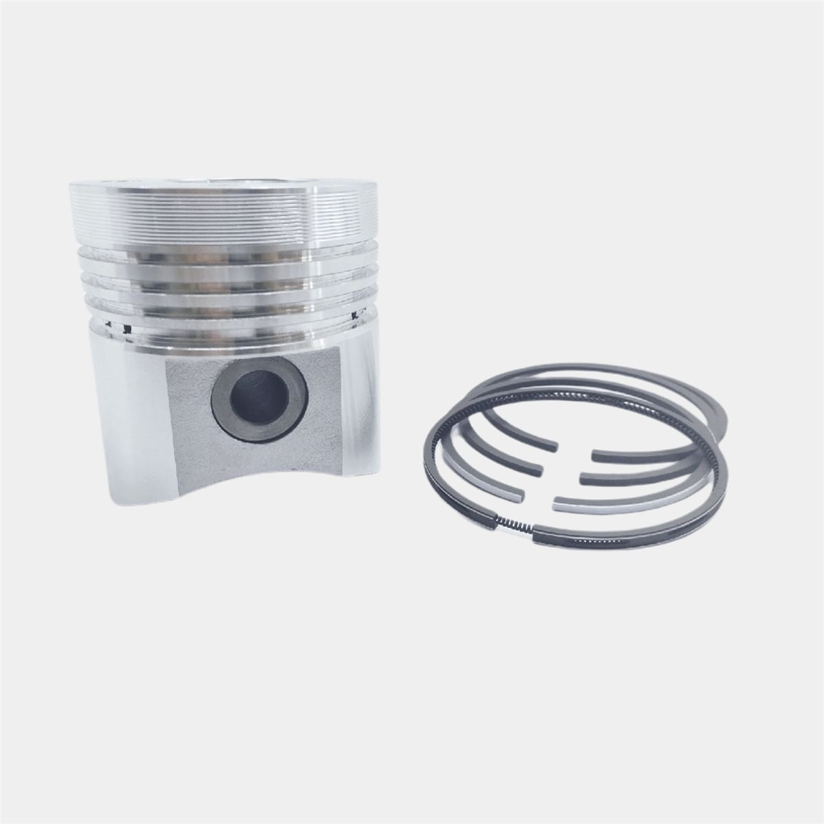 PISTON + PISTON RING SET (1.00 - DIAMETER: 96.00 mm) : LOMBARDINI / LDA 672 / LDA 673 / LDA 674 / 5LD 675