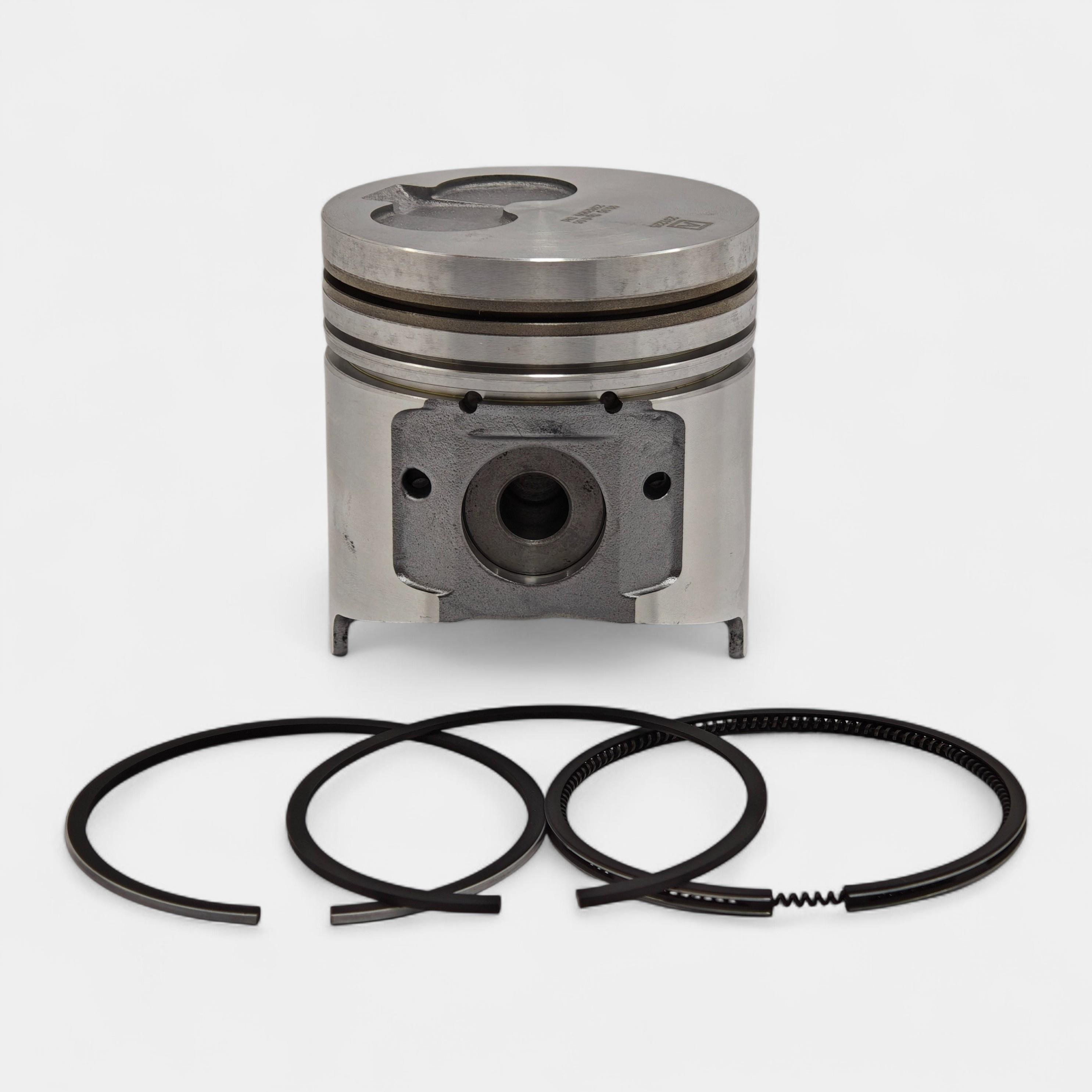 PISTON (LONG TYPE) + PISTON RING SET (0.50 - OVERSIZE - DIAMETER 94.50 mm) : YANMAR / 4TNE94 / 4D94E