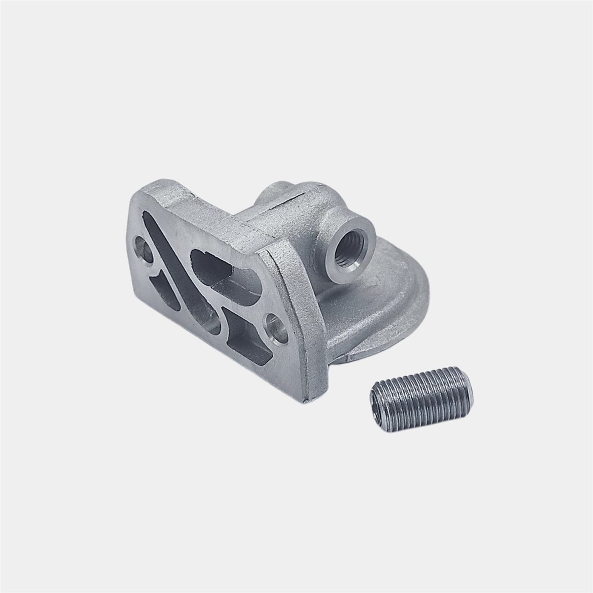 OIL FILTER ADAPTER with BOLT: LOMBARDINI / LDA 450 / 3LD 510 / LDA 80 / LDA 100 / 4LD 640 / 4LD 705 / 4LD 820 / REFERENCE NUMBER: 9220 016 + 7300 097